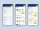 Euronics — account screens on mobile